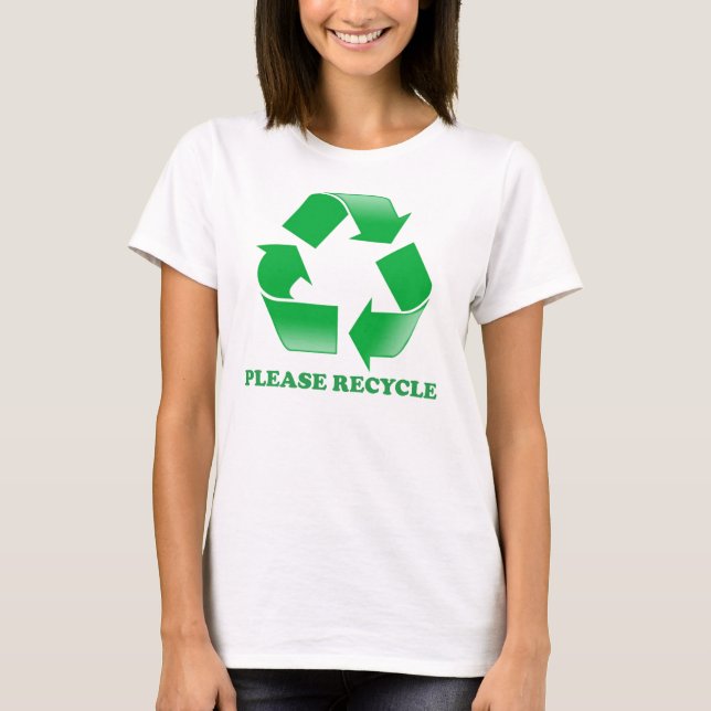 Recyceln Sie bitte T-Shirt (Vorderseite)