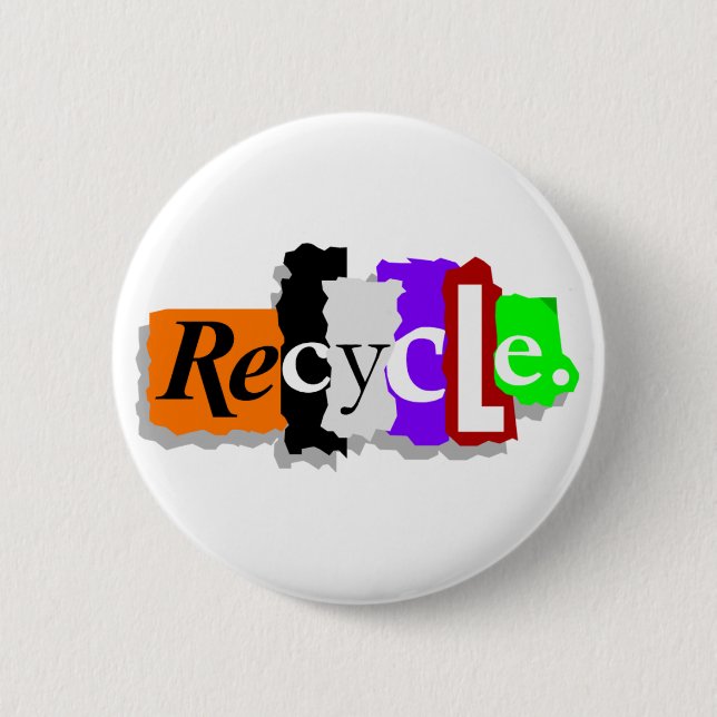 Recyceln Sie Button (Vorderseite)