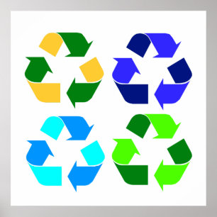 Recyceln Sie Druck Poster