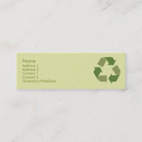 Recyceln Sie - dünnes