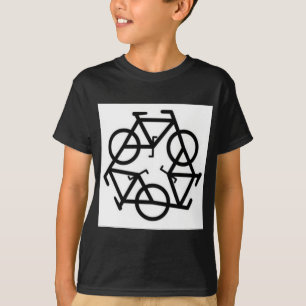 Recyceln Sie Fahrrad-Logo-Symbol T-Shirt