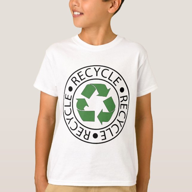 Recyceln Sie grünes Ceter Logo T-Shirt (Vorderseite)