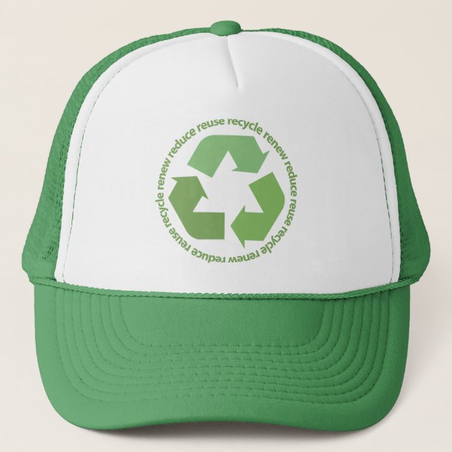 Recyceln Sie Hut Truckerkappe (Vorderseite)