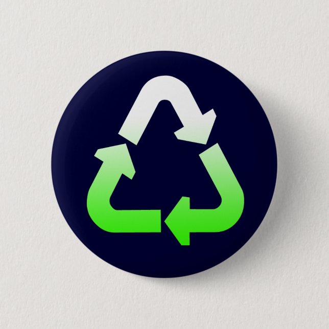 Recyceln Sie Knopf Button (Vorderseite)