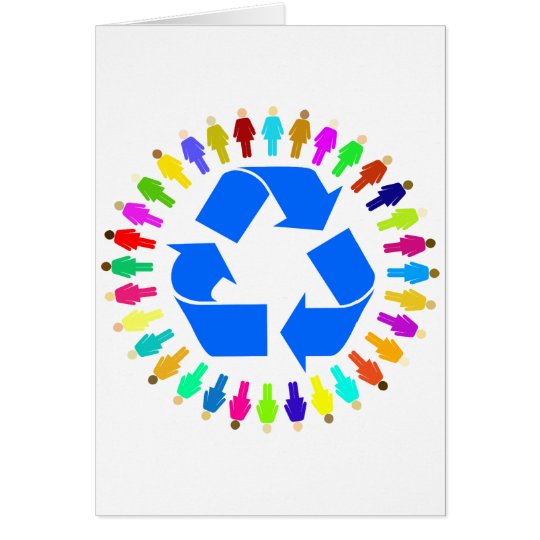 recyceln Sie Leute Karte