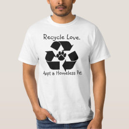 Recyceln Sie Liebe-T-Shirt T-Shirt