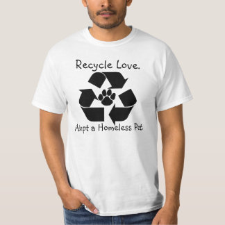 Recyceln Sie Liebe-T-Shirt T-Shirt