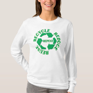 Recyceln Sie Logo-T - Shirt
