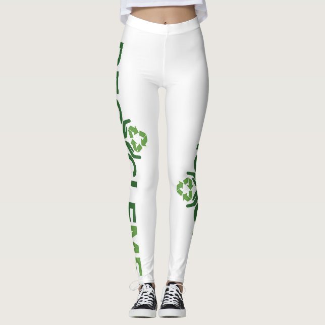 Recyceln Sie mich Leggins (Vorderseite)