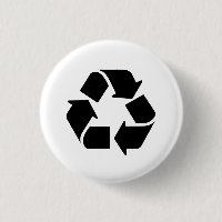 Recyceln Sie Piktogramm-Knopf