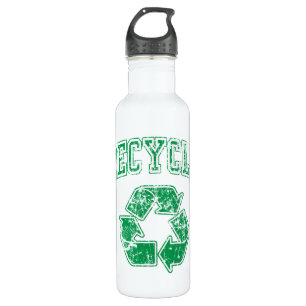 Recyceln Sie Reduse Wiederverwendungs-Symbol Edelstahlflasche