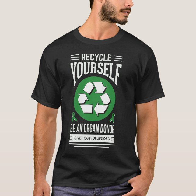 Recyceln Sie sich der T - Shirt der Männer (Vorderseite)