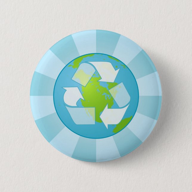 recyceln Sie Symbol-Button Button (Vorderseite)