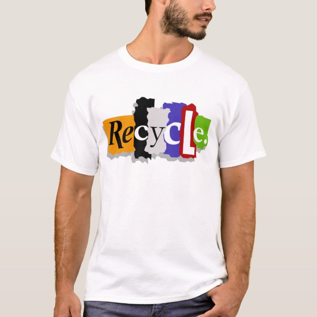 Recyceln Sie T - Shirt (Vorderseite)
