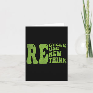 Recyceln Wiederverwenden Erneuern Umdenken Retro G Karte