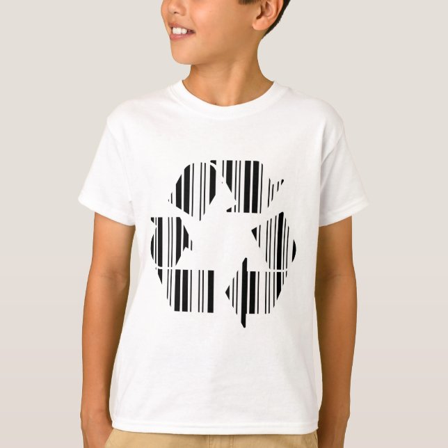 RECYCELND BAR-CODE-Design für das Barcode-Muster G T-Shirt (Vorderseite)