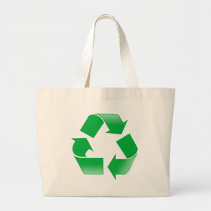 Recycelnd CLASSIC-GERECYCELT SYMBOL Jumbo Stoffbeutel