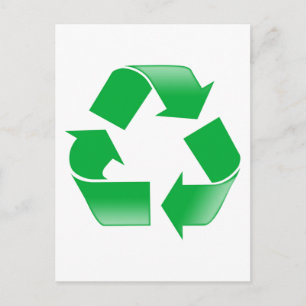 Recycelnd CLASSIC-GERECYCELT SYMBOL Postkarte