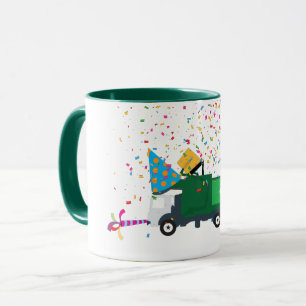 Recycelnd Garbage Truck Party Tasse