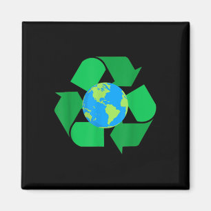 Recycelnd Klimaschutz-Umwelt auf der Erde Magnet