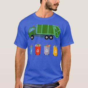 Recycelnd LKWs Müllwagen T-Shirt