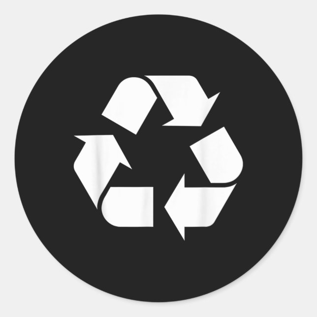 Recycelnd Logos Gerecycelt Symbol Earth Day Boys G Runder Aufkleber (Vorderseite)