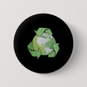 Recycelnd Mädchen, Recycelnd Kinder, Recycelnd für Button