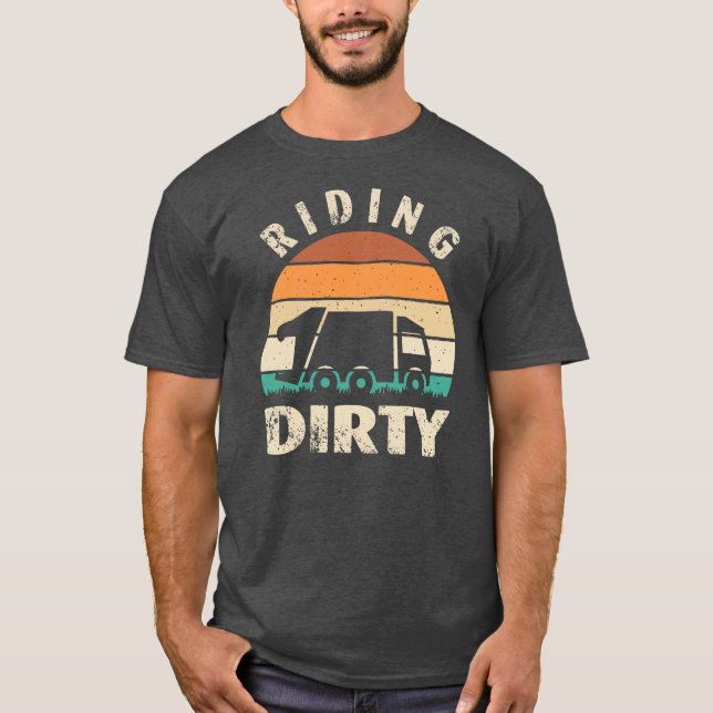 Recycelnd Müllwagen Kids Reiten Männer T-Shirt (Vorderseite)