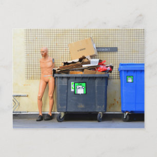 Recycelnd Pappe in Kopenhagen Postkarte