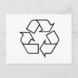 Recycelnd Postkarte