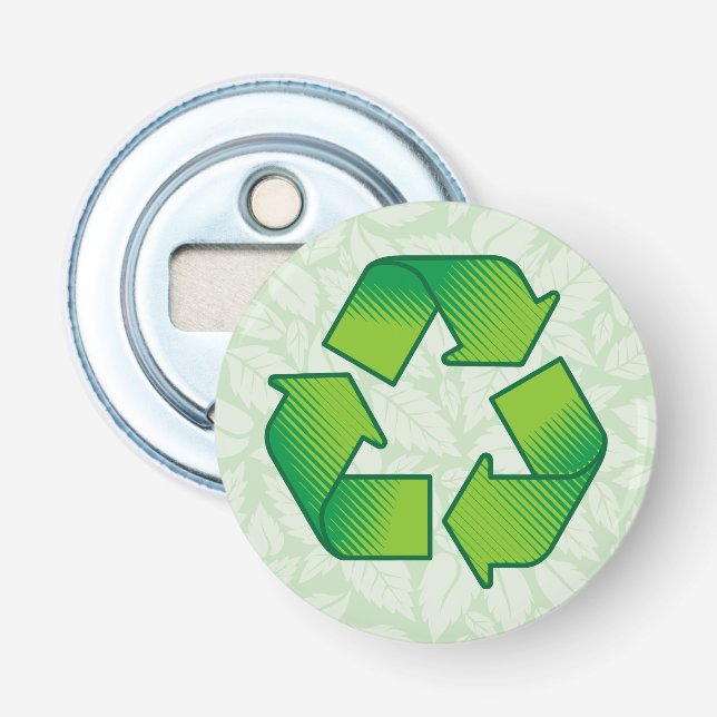 Recycelnd Symbol Flaschenöffner (Vorderseite)