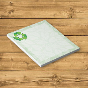 Recycelnd Symbol Notizblock