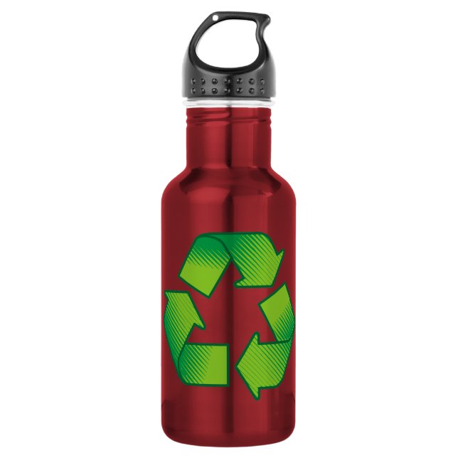 Recycelnd Symbol Trinkflasche (Vorderseite)