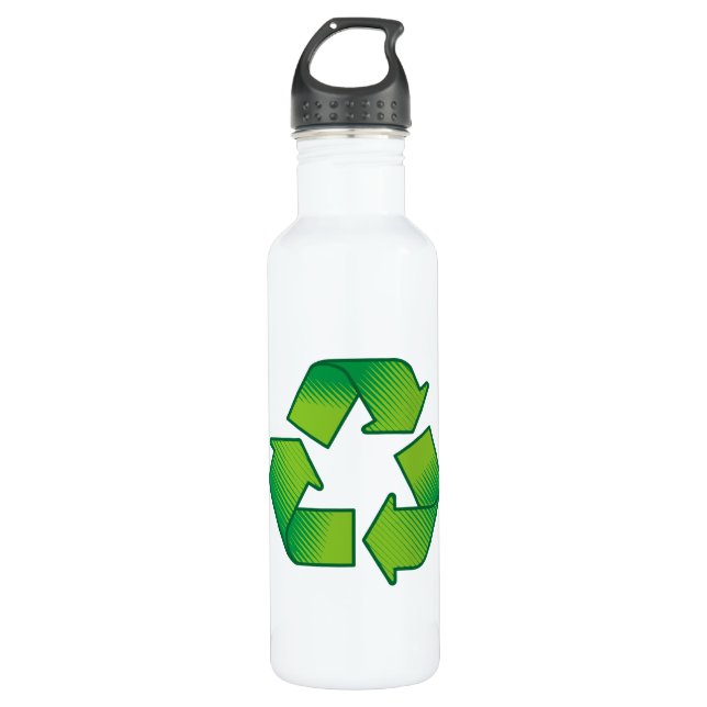 Recycelnd Symbol Trinkflasche (Vorderseite)