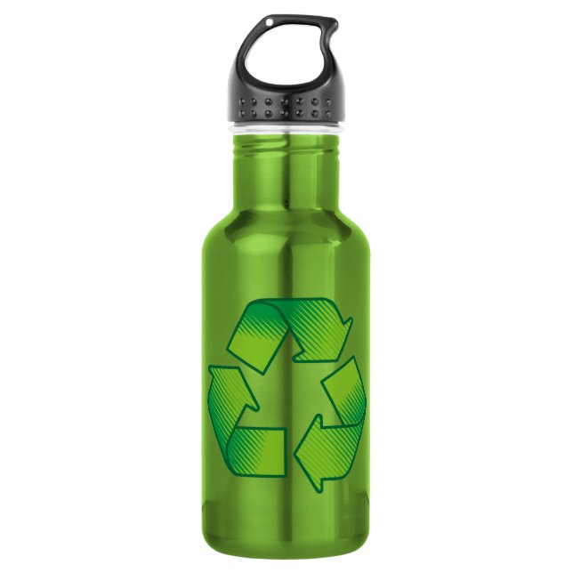 Recycelnd Symbol Trinkflasche (Vorderseite)