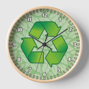 Recycelnd Symbol Uhr