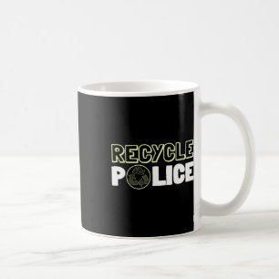 Recycelnd Umweltschützer Recycelte Police Earth Da Kaffeetasse