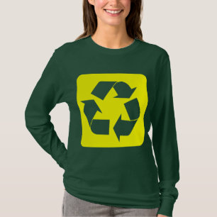 Recycelnd Zeichen - Gelb T-Shirt