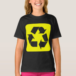 Recycelnd Zeichen - Gelb T-Shirt