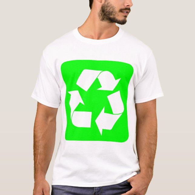 Recycelnd Zeichen - grün T-Shirt (Vorderseite)