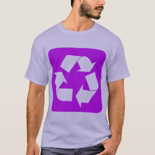 Recycelnd Zeichen - Lila T-Shirt