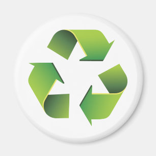 Recycelnd Zeichen Magnet