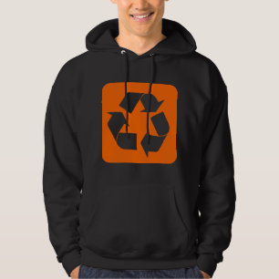 Recycelnd Zeichen - Orange Hoodie