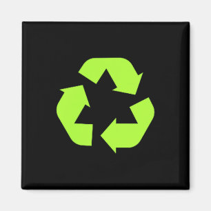 Recycelt Erde Umwelt Nachhaltigkeit Recycling Magnet