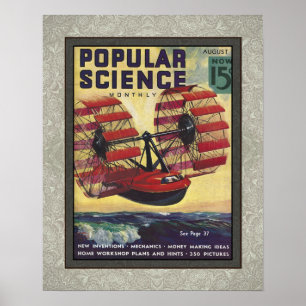 RECYCELTE KUNST: MAGAZINCOVER ART AUS DEN 1930ER J POSTER