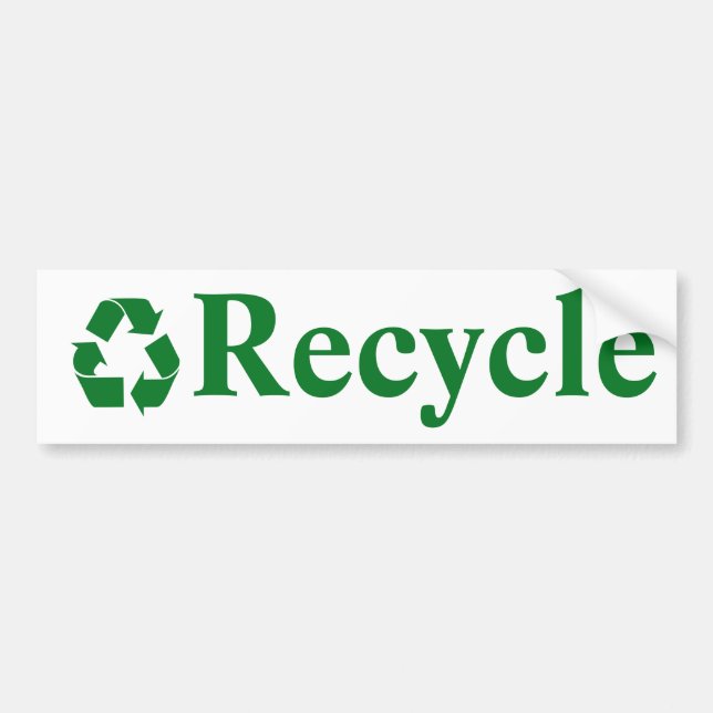 Recycle Autoaufkleber (Vorne)