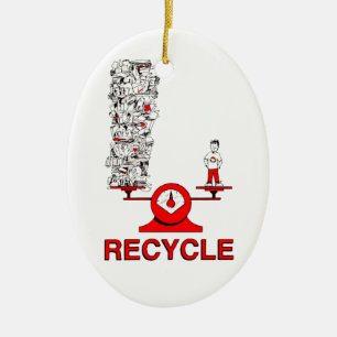 Recycle der Schmuckstücke Keramikornament