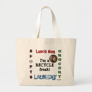 Recycle Freak Tote Bag Jumbo Stoffbeutel