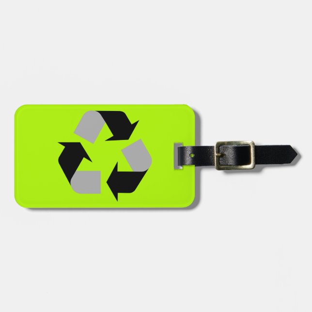 Recycle Gepäckanhänger (Vorderseite horizontal)