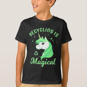 Recycle ist magisches Einhorn Erde Tag T Shirt
